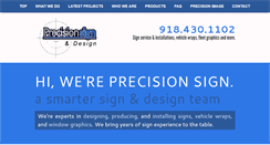 Desktop Screenshot of precisionsigntulsa.com
