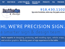 Tablet Screenshot of precisionsigntulsa.com